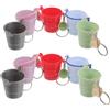 20 mini portachiavi a forma di secchiello di plastica - Piccolo ciondolo a