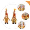 4 PC il Ringraziamento Plushing Gnome Adornments adorabili decori di bambole