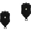 2 Pack Movimento Oscillante Silenzioso Dell'orologio Pendolo Per