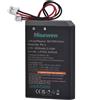Hisewen BATTERIA 2000mAh per Sony PS4 e PS4 Pro Dualshock 4 Controller V1 V2 Slim