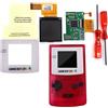 22 Colors GBC 5 Level Brightness Backlight LCD Screen Kit& GBC Shell -White Lens
