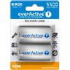 EVERACTIVE 2x EverActive Batterie Alcaline D R20 1.5V Silver Line 5500mAh