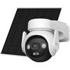 Imou Videocamera sorveglianza AOV PT 4G Kit Solar Panel (Ricaricabile) White e Black