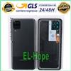 SAMSUNG COPRI BATTERIA ORIGINALE SAMSUNG GALAXY A12 SM-A127 SCOCCA CASE POSTERIORE NERO