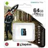 KINGSTON MICRO SD 64 GB CL10 CANVAS GO PLUS SDCG3/64GB