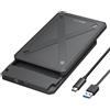 IDSONIX SMART INTERACTIVE iDsonix Case HDD 2.5 Sata Usb 3.1 6Gbps Case Hard Disk per SATA III 7mm/9.5mm
