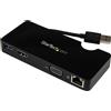 ‎ StarTech.Com Docking Station Mini per Laptop Universale USB 3.0 a Doppia Uscita