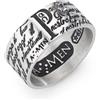 Amen Gioielli Anello Unisex Amen PADRE NOSTRO Corsivo in Argento 925 codice ANPNB-26