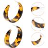 Leopard Print Hoop Earrings Casual Wear Orecchini Creativi Forati Grossi