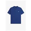 Fred Perry Polo Manica Corta Piquè Blu - Taglia XXL Abbigliamento Uomo Polo