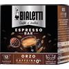 Bialetti Caffè d'Italia Box 12 Capsule Orzo Compatibili con Macchine sistema chiuso 100%
