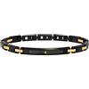 Breil Bracciale Breil Abarth TJ3967 Bracelet Uomo Acciaio Nero Dorato Scorpione