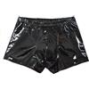 Uomo Similpelle Pantaloncini Mutande Boxer Sexy Simil Latex Slip Fit Intimo