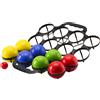 ADRIATIC GROUP Set Bocce Adriatic 8 Bocce Ø74 mm con Boccino e Supporto Trasporto