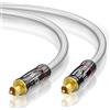 SKW CAVO OTTICO AUDIO DIGITALE TOSLINK FIBRA MASCHIO 1.5M PLATINUM CAVO OPTICAL