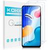 Kokio 3 Pezzi, Pellicola Protettiva per Xiaomi Redmi Note 11/11S 4G, Anti Graffi