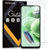 Phoona Vetro Temperato per Xiaomi Redmi Note 12 4G/5G, 2 Pezzi Pellicola Protett