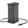 Does not apply Hub USB-C Connect2Office Black, 9 Porte, 2 X HDMI, USB-A, USB-C, LAN