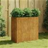 vidaXL Fioriera 80x40x80 cm in Acciaio Corten
