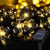 BG9D LUCI SOLARI DA ESTERNO CATENA LUMINOSA 11M 60 LED FIORI DECORATIVI GIARDINO