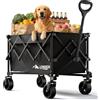 LEWANJA CARRELLO SPIAGGIA PIEGHEVOLE ROBUSTO 140L CARRETTO A MANO DA GIARDINO