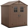 Keter Darwin casetta marrone capanno box da giardino porta utensili varie misure