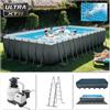 Intex 26364 Piscina Ultra XTR Frame Rettangolaree 732x366x132cm, Pompa, Scaletta