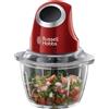 Russell Hobbs Tritatutto Da Cucina Mini Rosso in Vetro 500ml Mixer per Verdure, Frutta E Carne
