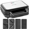 CONCEPT Hausgeräte Sandwich maker con piastre intercambiabili 4 in 1 (h5I)
