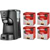Does not apply , a Modo Mio Macchina per Caffè Tiny Eco Nera Con 64 Capsule Qualità Rossa Inclu