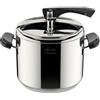 Lagostina Pentola pressione Inox (7Lt) con cestello LAGOFUSION CLASSICA Cromo