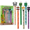 MINECRAFT Penna Cancellabile Set, Penne Colorate con Gomme Pacco da 6, Materiale
