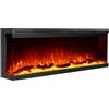 Divina Fire Camino elettrico da parete caminetto a incasso 3 Lati BOSTON130 L127 x P20 x H44