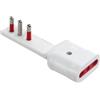 ROSI ADATTATORE ULTRAPIATTO SPINA 16A 2P+T/PRESA 10/16A 2P+T BIANCO SERIE EMILIA