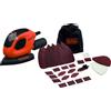 BLACK+DECKER Levigatrice Mouse Legno Black Decker 55W Orbitale Precisione Fai Da Te 15Ac