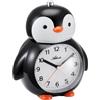 ATLANTA Sveglia Per Bambini Con Movimento Silenzioso Pinguino Nero/Bianco 2165