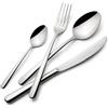 Lagostina Ambra, Set Posate per 6 Persone con 6 Forchette Tavola, 6 Coltelli