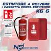 Estintore A Polvere 6 Kg Con Certificazione E CASSETTA PORTA ESTINTORE
