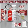 ESTINTORE ANNO 2026 A POLVERE DA 6 KG