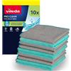 Vileda ProClean Multipack 10 Panni in Microfibra | Enzimi Attivi per Igiene Prol