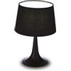 Ideal Lux LONDON TL1 SMALL NERO Mod. 110554 Lampada Da Tavolo 1 Luce