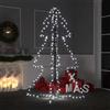 vidaXL Albero di Natale a Cono 240 LED Interni/Esterni Misure/Colori Diversi vidaXL