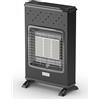 OLIMPIA SPLENDID Stufa a Metano 4200W Infrarossi 100m Nero Infra Metano S1 99233 Olimpia Splendid