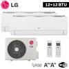 LG ELECTRONICS Climatizzatore 12000+12000 dual split LG Libero Smart WiFi ThinQ DualCool A++ /