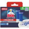 Duck Fresh Discs Blue - 2 Ricariche da 6 Dischi Gel Igienizzanti WC, colora l'acqua di blu ad ogni risciacquo, Confezione da 2 Applicatori e 12 dischetti