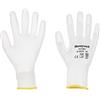 Honeywell 2132255-06 First Guanti in PU, 100% nylon lavorato a maglia, bianco, rivestimento in PU sul palmo e sulle dita, taglia 6 (10 paia)