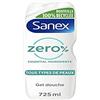 SANEX - Gel doccia idratante Zero% - Tutti i tipi di pelle - Gel doccia - 725 ml