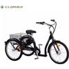 La Ciclomoto Tribici triciclo e-bike pedalata assistita tre ruote da 24 x 2.125 cestino