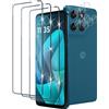 Xunzii Pellicola Vetro Temperato per Motorola Moto G57/G57 Power/G67 Power con Protezio