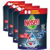 Nelsen Carboni Attivi, Detersivo per Piatti a mano, azione dissolvi sporco, efficace su sporco secco da 72h, confezione da 4 flacone ricarica da 1800 ml